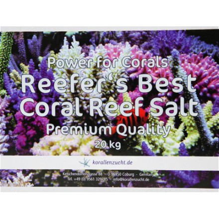 Reefer's Best Coral Reef Salt Premium Quality 20 кг Морская соль Korallen zucht 
